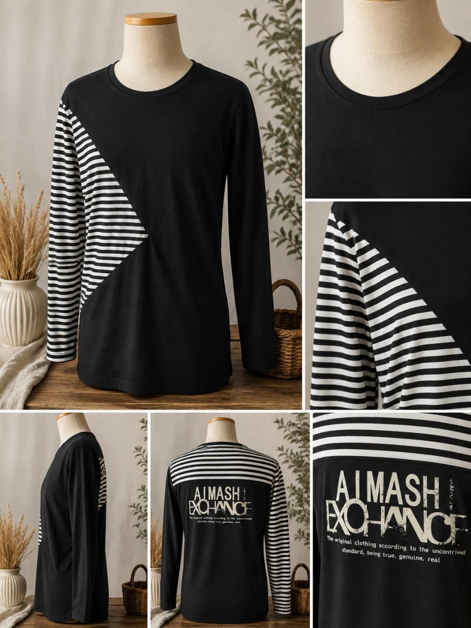 T-shirt manches longues taille XL couleur noir neuf sevedylan